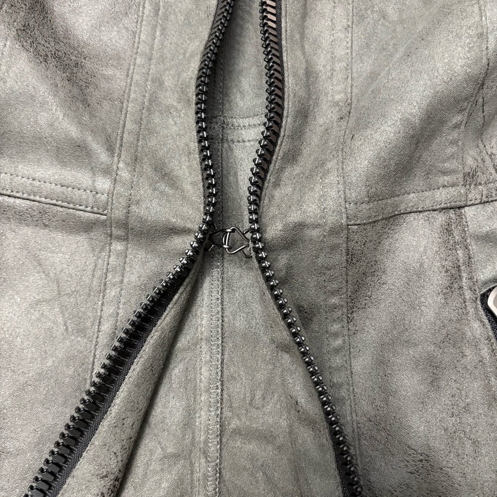 Joseph Ribkoff Charcoal Jacket with Zipper Accents - Picture 6 of 9